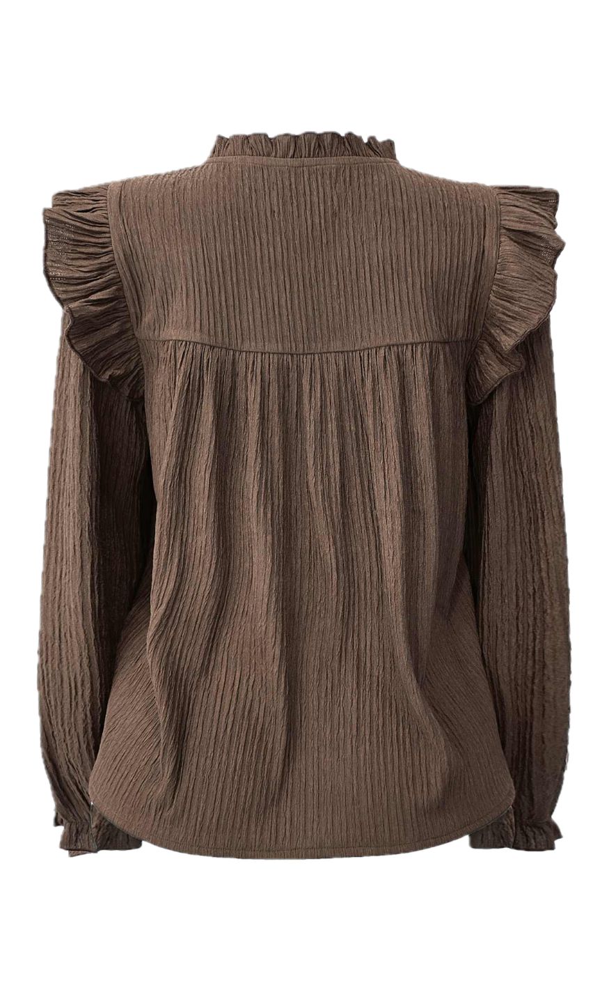 Liberte Bluse - Anni Frill - Brown Mocca