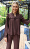 Liberte Bluse - Anni Frill - Brown Mocca