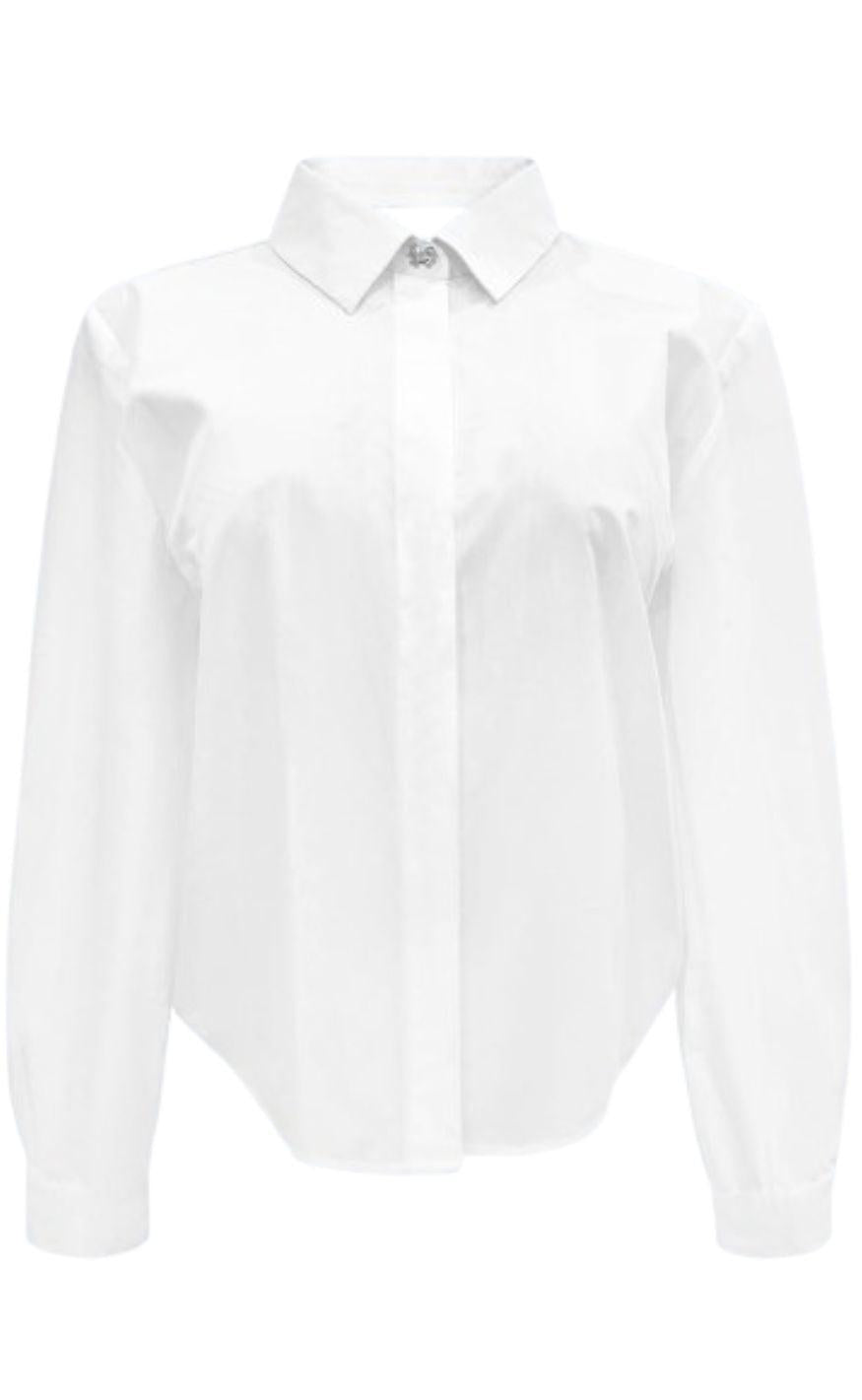 Liberte Bluse - Bobo Ls Bow - White