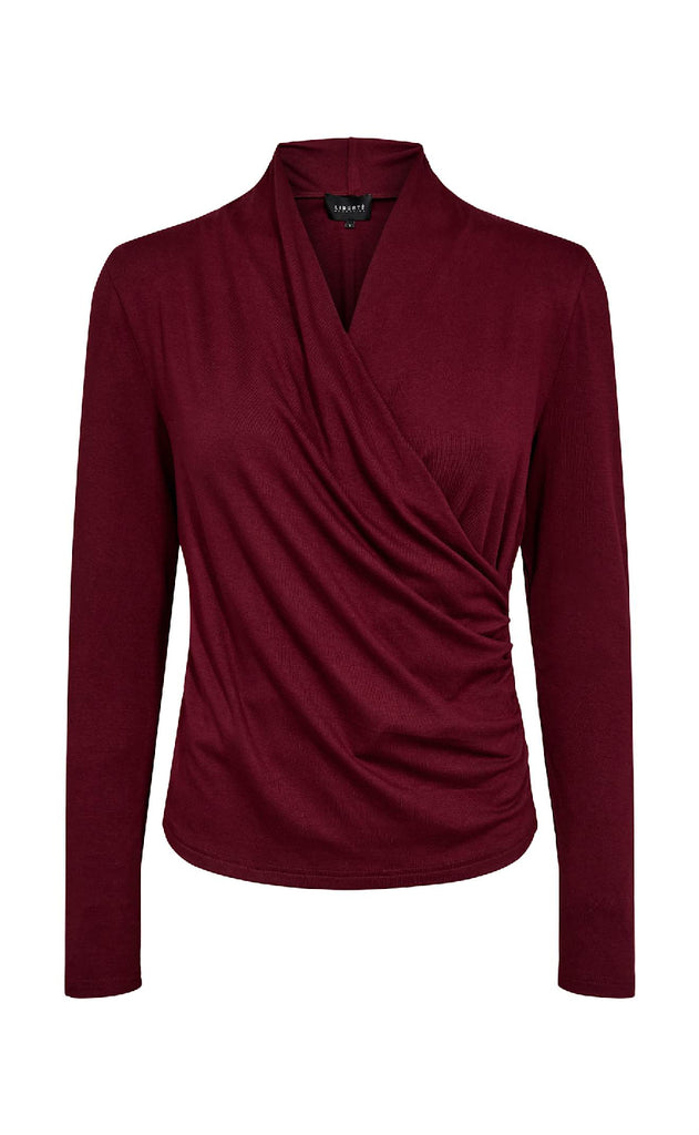 Liberte Bluse - Ea Wrap - Bordeaux