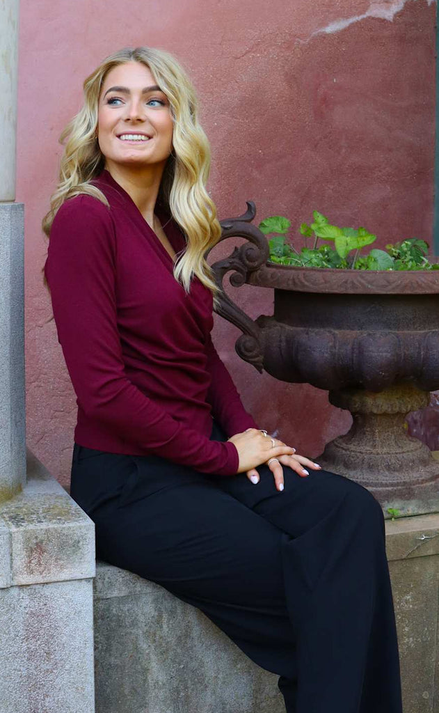 Liberte Bluse - Ea Wrap - Bordeaux