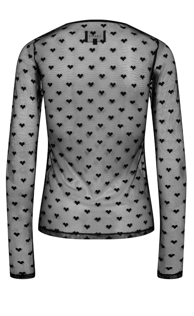 Liberte Bluse - Isa Ls Lace - Black Heart