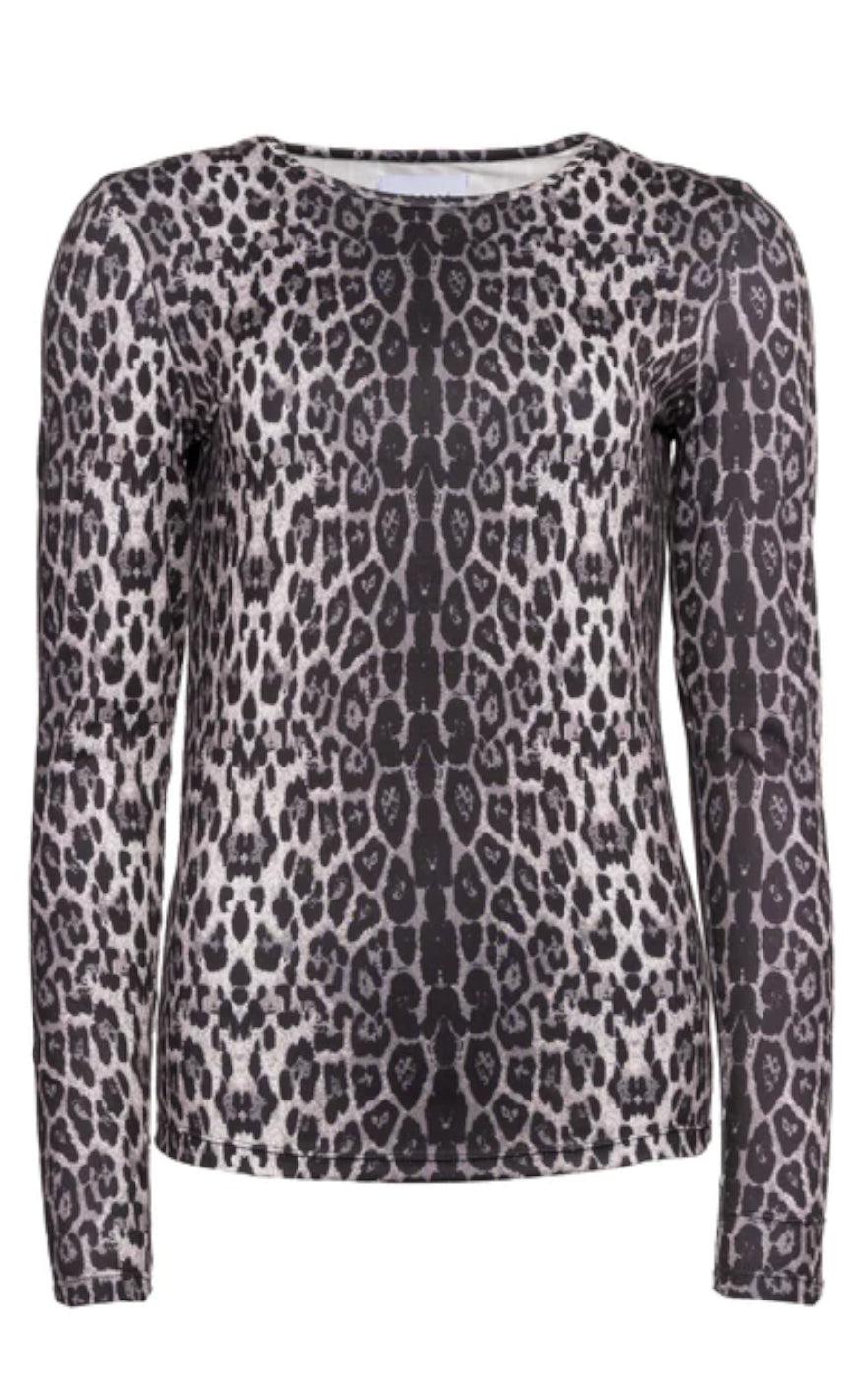 Liberte Bluse - Lotus - Grey Black Leo