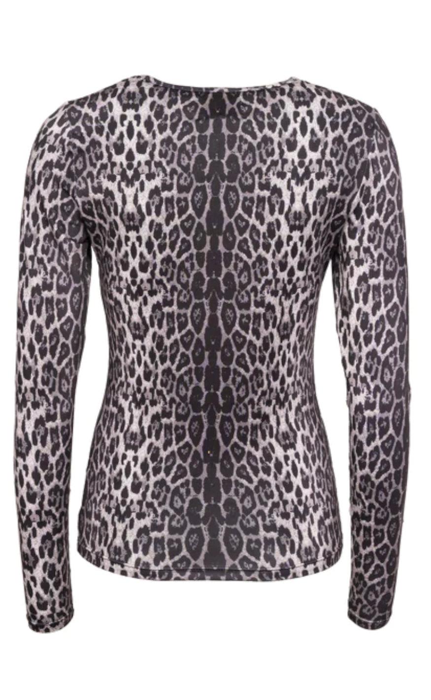 Liberte Bluse - Lotus - Grey Black Leo