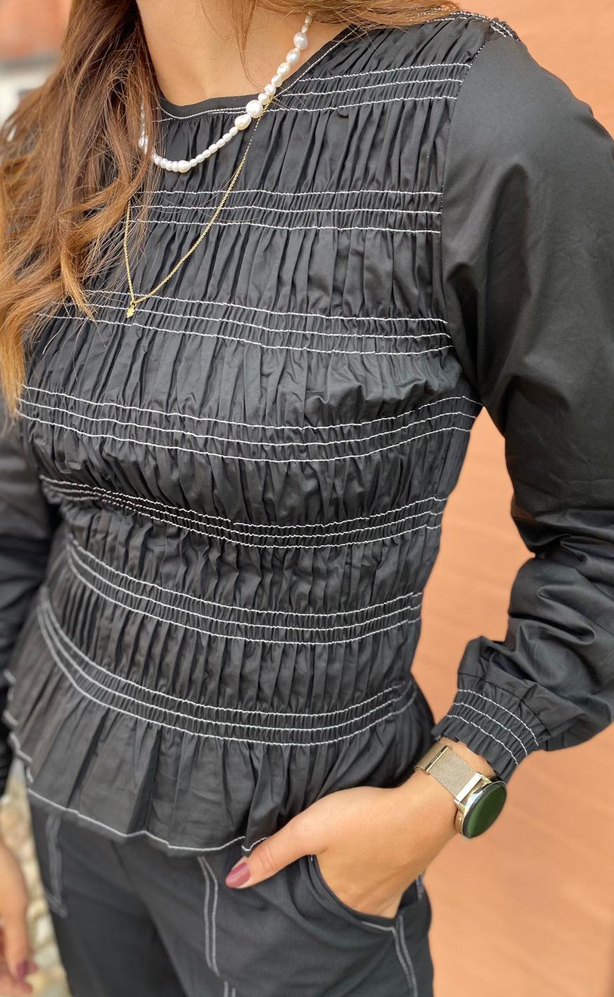Liberte Bluse - Mero - Black