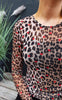 Liberte Bluse - Mesh -  Lux Leo Red Heart