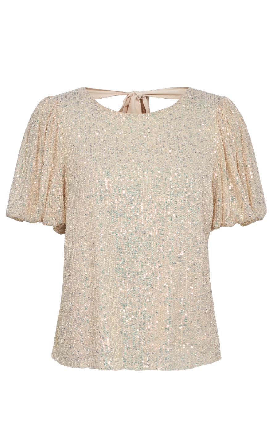 Liberte Bluse - Paige - Creme Sequins