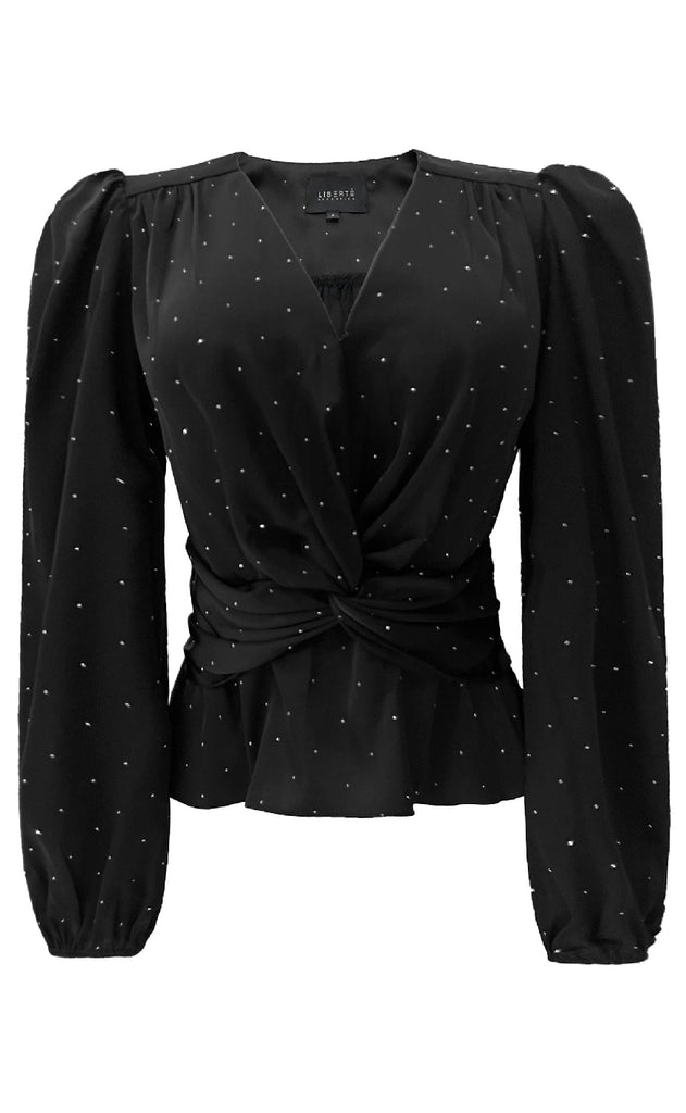 Liberte Bluse - Tiki Twist - Black Diamond