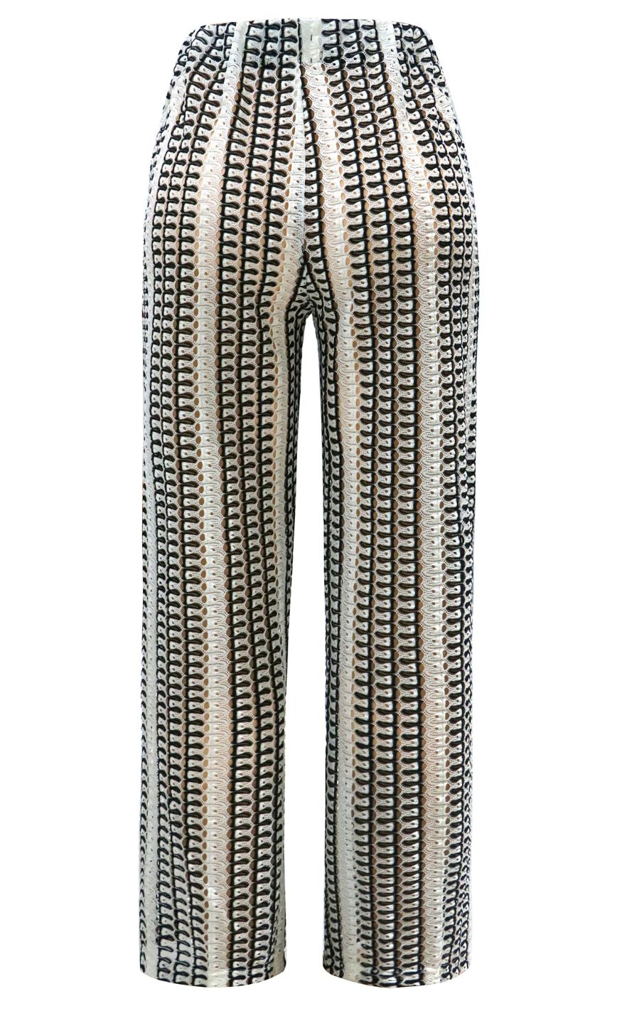 Liberté Bukser - Croc - Black Creme Stripe