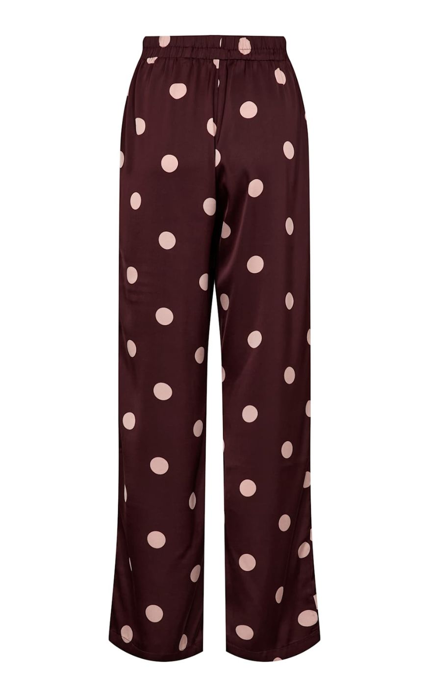 Liberte Bukser - Dotti - Plum Rose Big Dot
