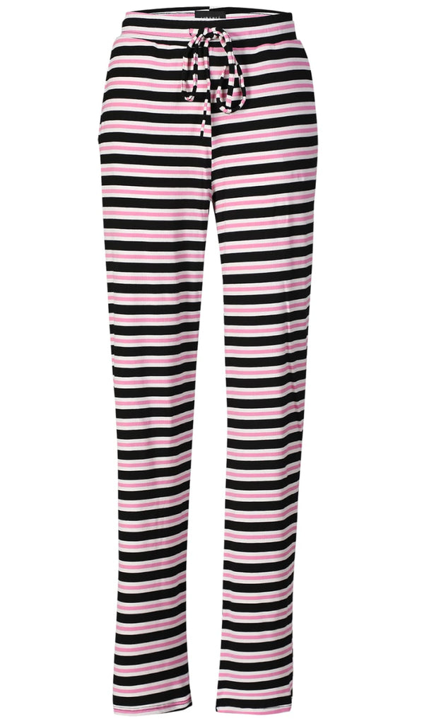 Liberte Bukser - Natalia - Black Bubblegum/White Stripe