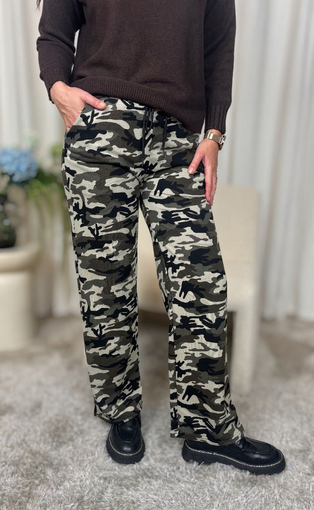 Liberte Bukser - Sue Wide - Camo