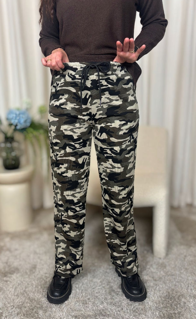 Liberte Bukser - Sue Wide - Camo