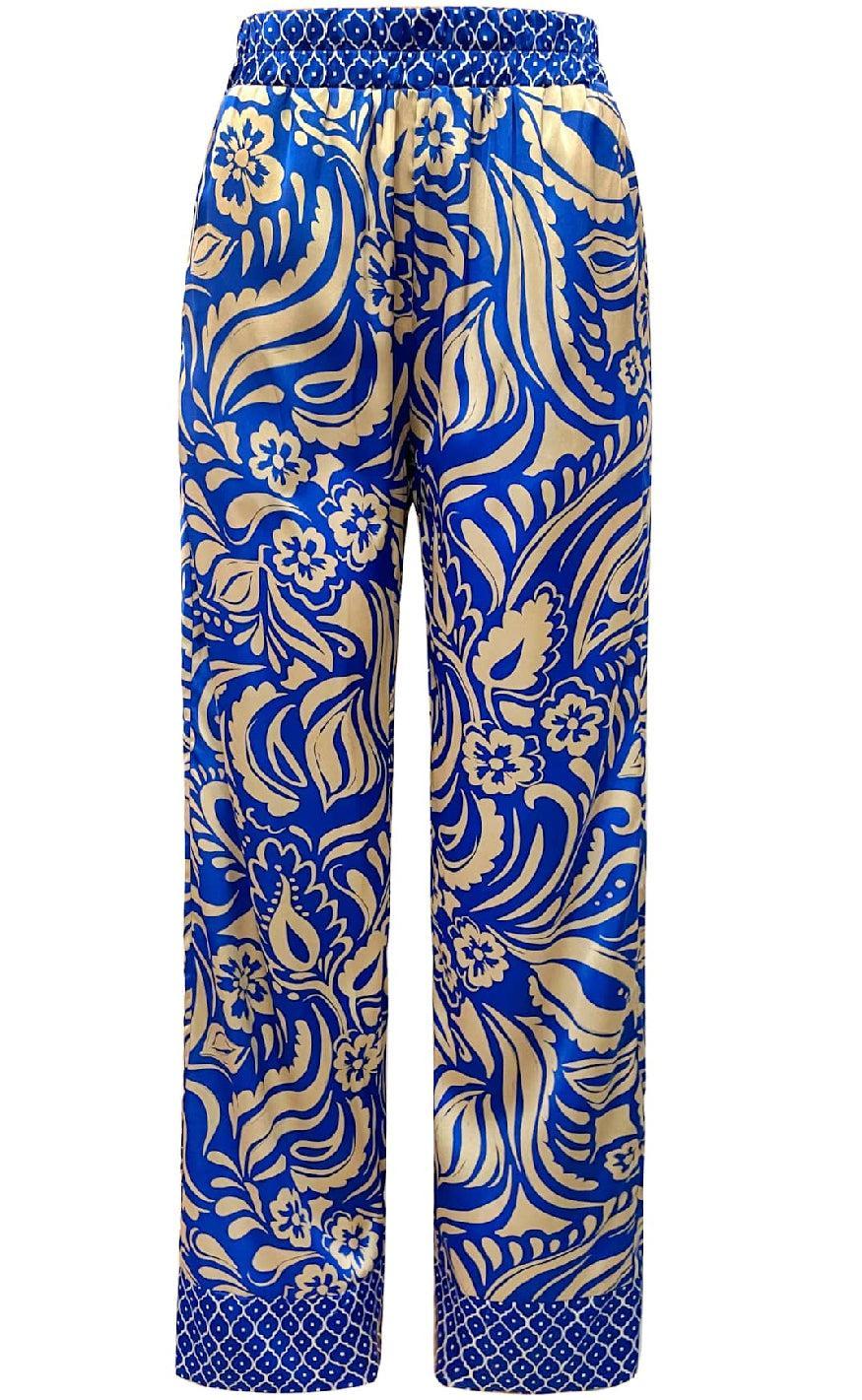 Liberte Bukser - Tia - Cobolt Blue Mix