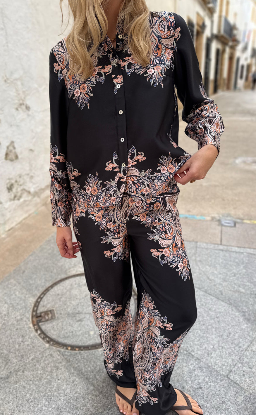 Liberte Bukser - Wennise - Black Paisley