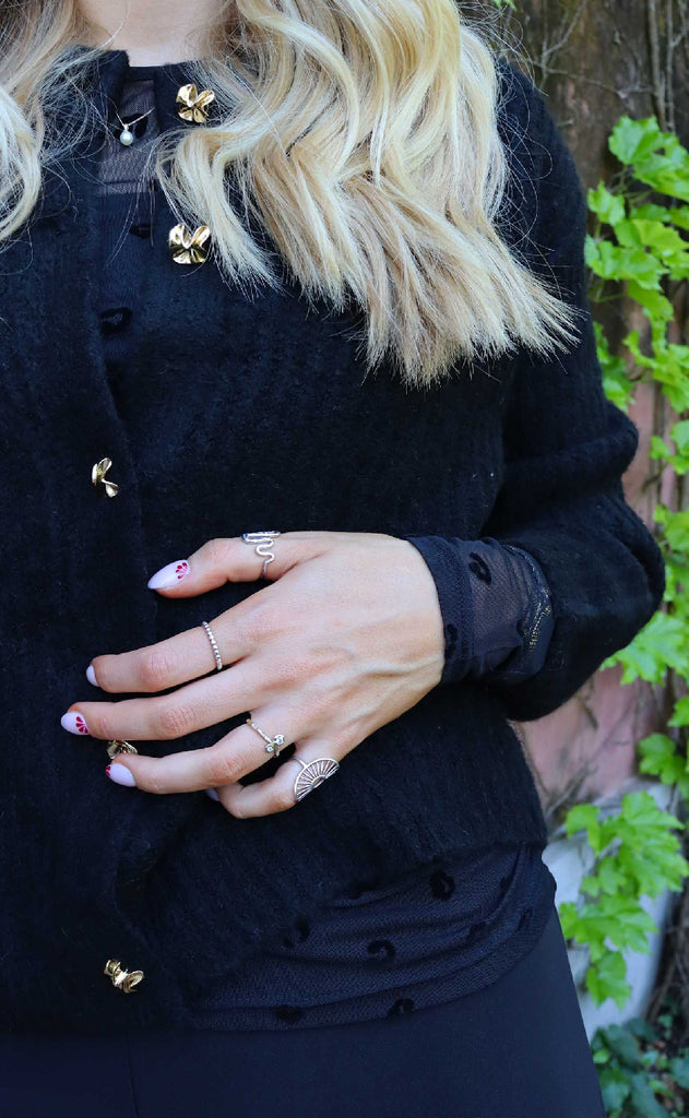 Liberte Cardigan - Fro - Black