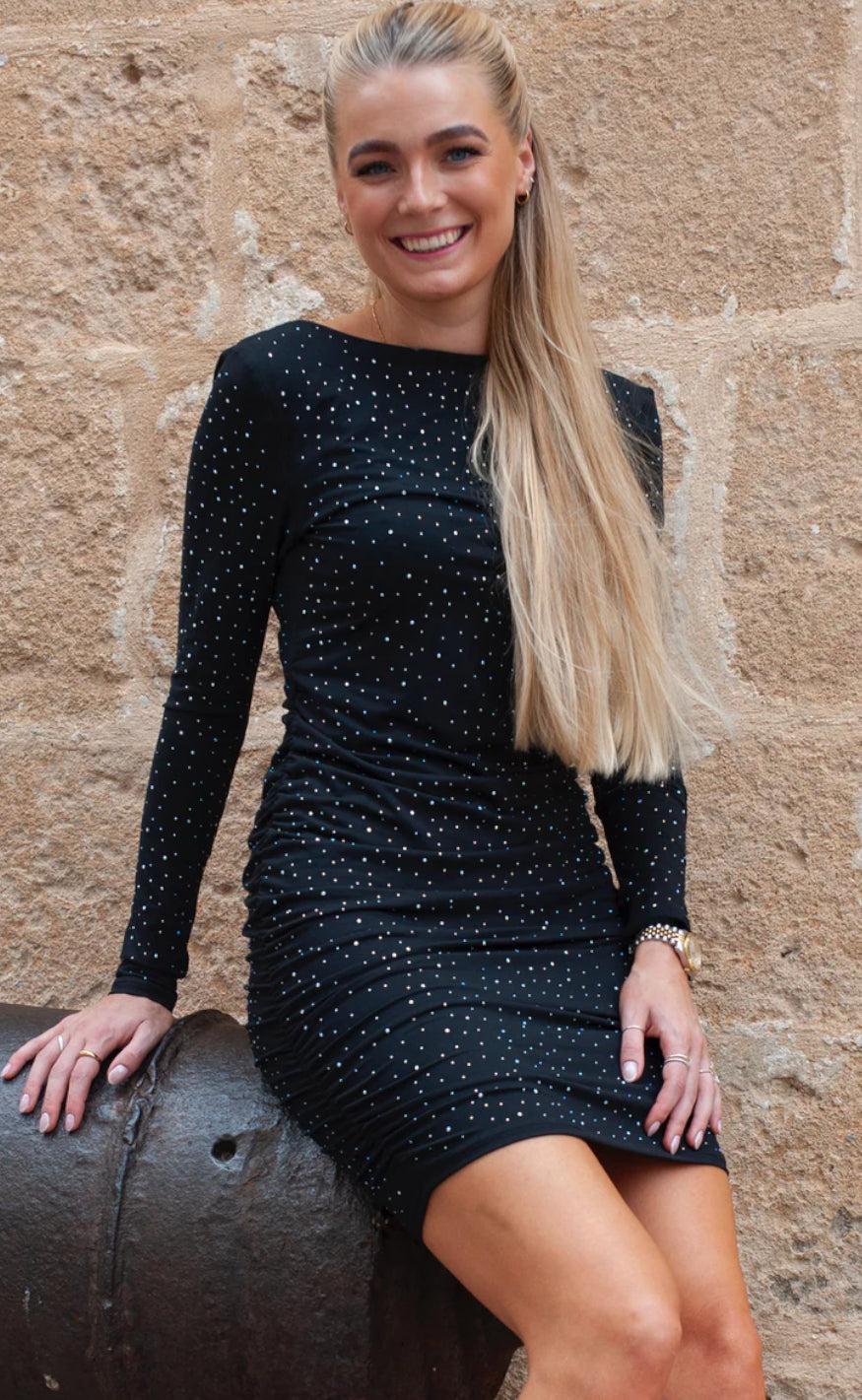 Liberte Kjole - Alma - Black Simili