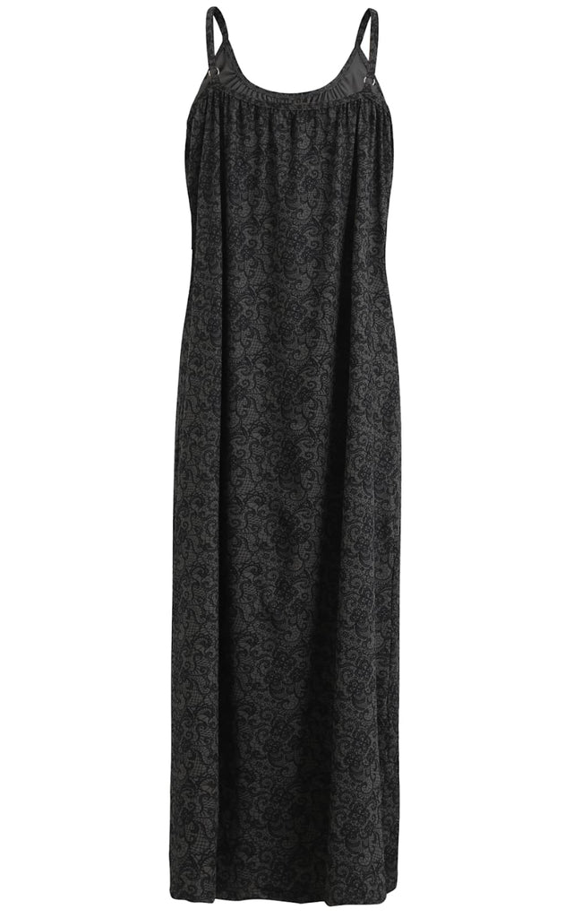 Liberte Kjole - Alma Long Strap - Black Lace