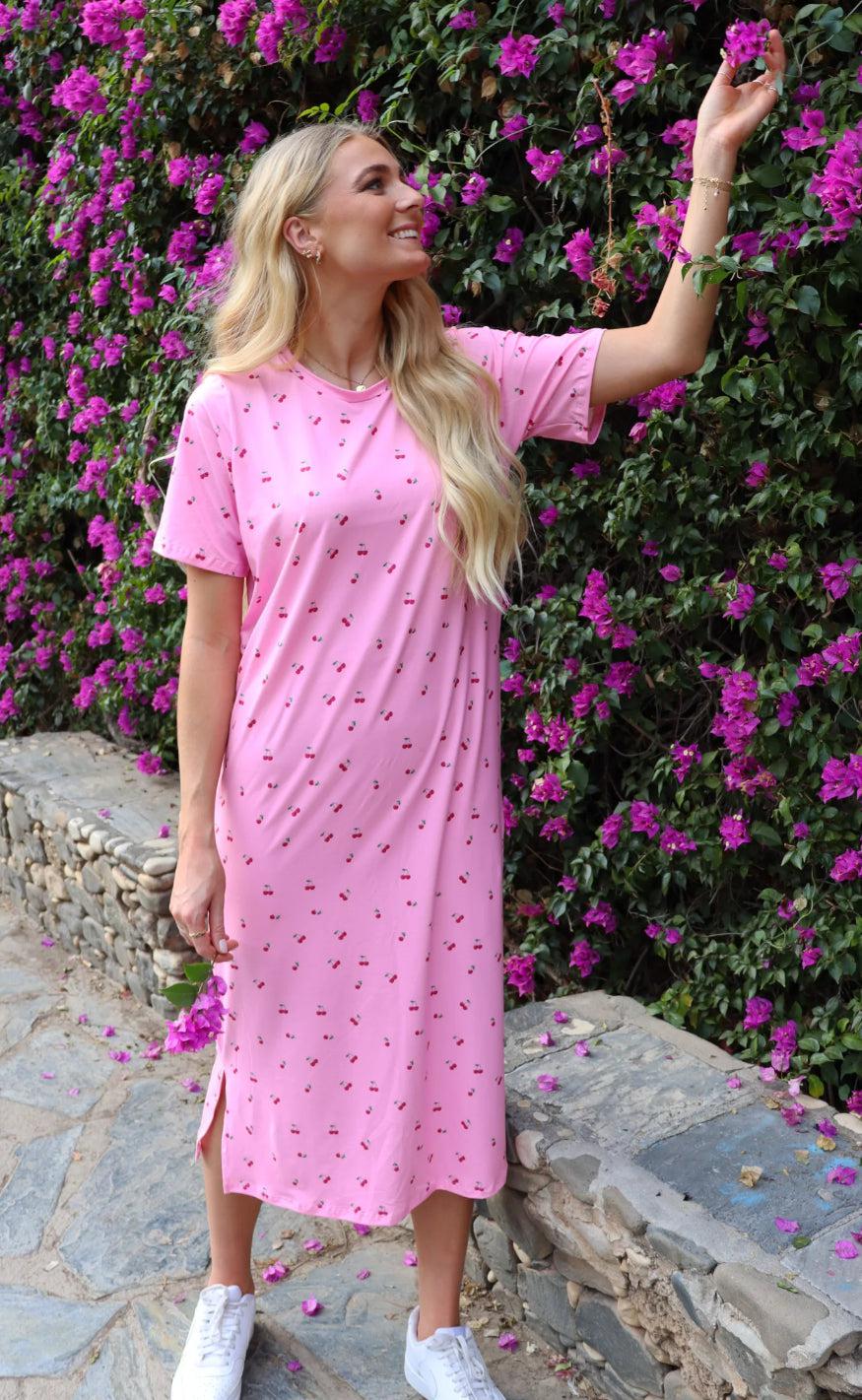 Liberte Kjole - Alma - Pink Cherry