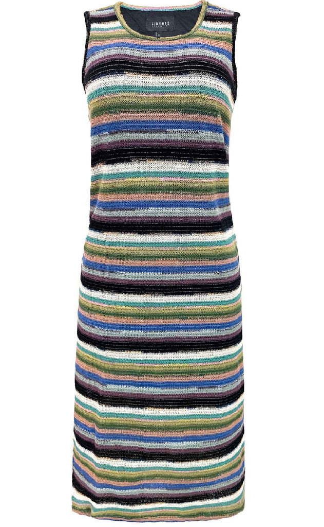 Liberte Kjole - Bia - Blurred Multi Stripe