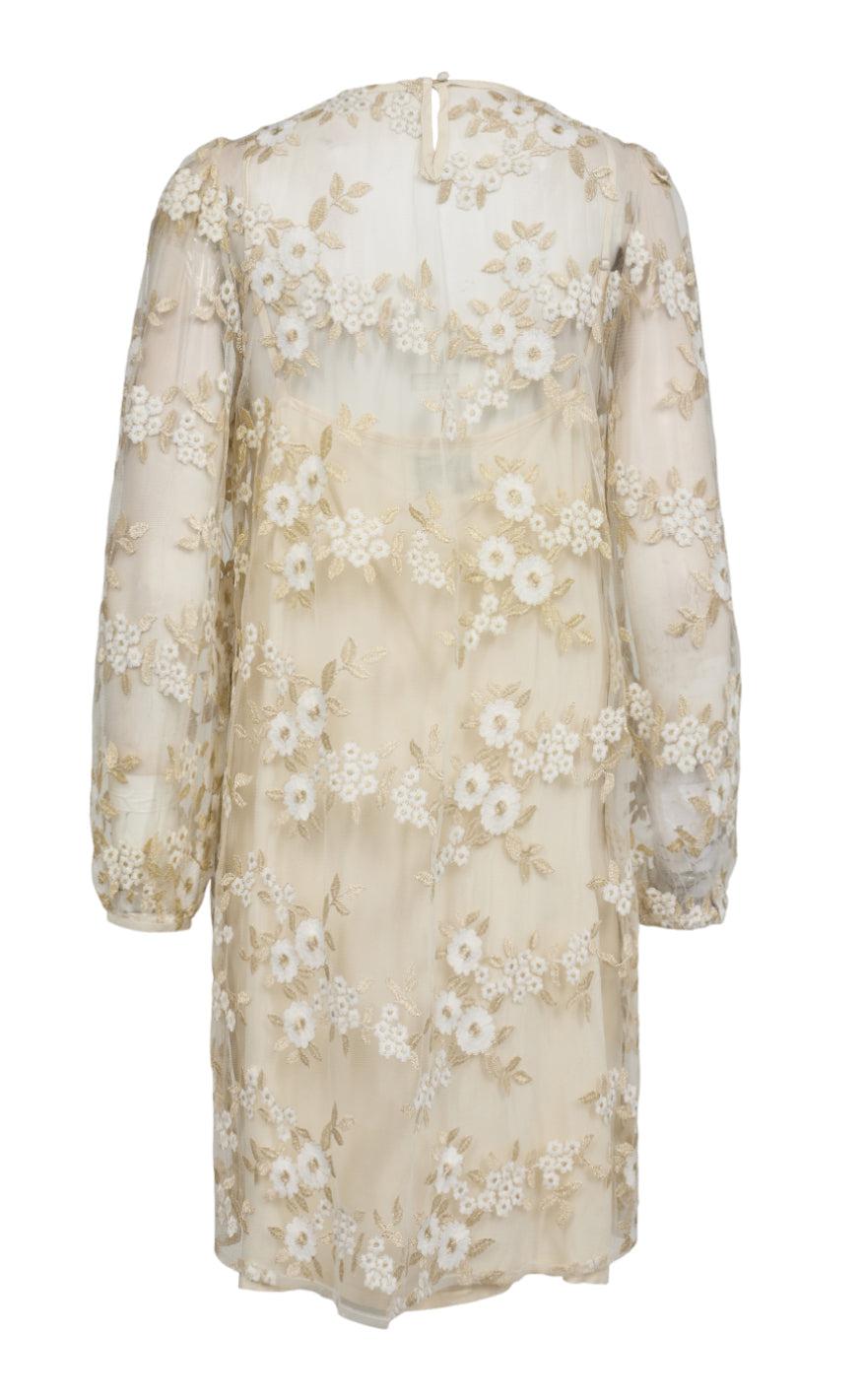 Liberte Kjole - Dolly - Creme Gold Flower