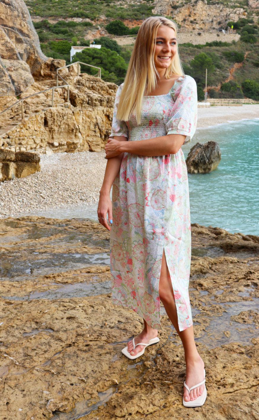 Liberte Kjole - Gro - Pastel Paisley