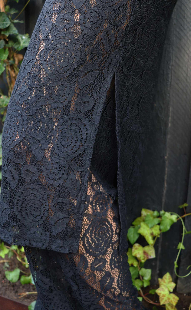 Liberte Kjole - Lacy - Black Lace