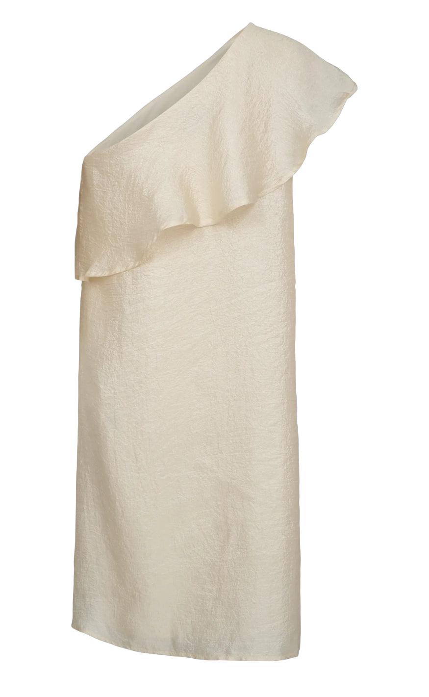 Liberte Kjole - Rose Offshoulder - Creme