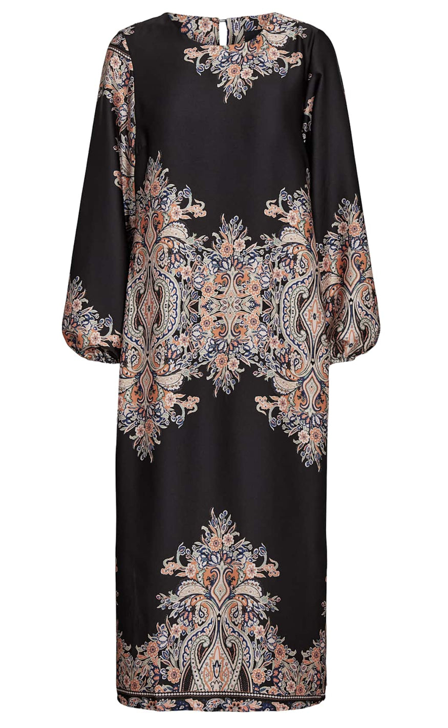 Liberte Kjole - Wennise - Black Paisley