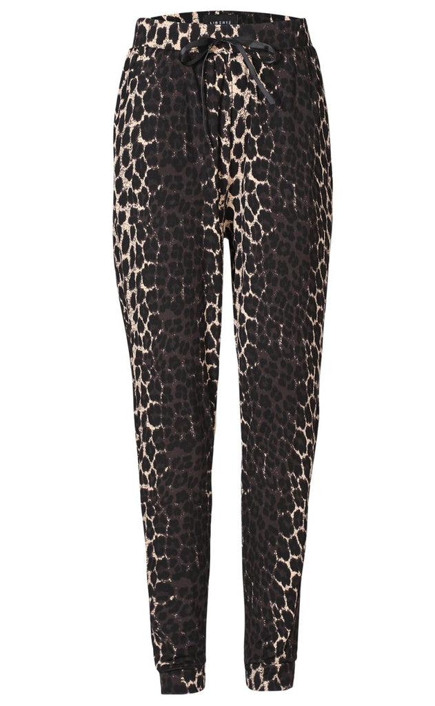 Liberte Leggings - Alma Fleece - Dark Brown Lux leo