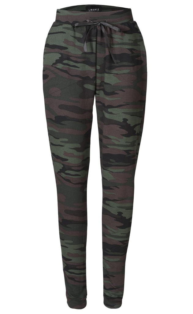 Liberte Leggings - Alma Fleece - Dusty Camo Dark Brown