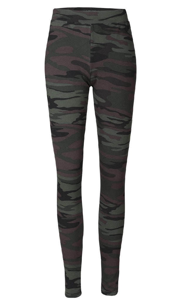 Liberte Leggings - Alma Fleece - Dusty Camo Dark Brown