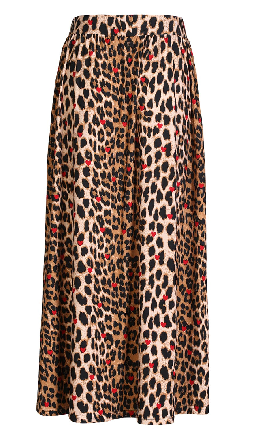 Liberte Nederdel - Alma Loose - Lux Leo/Red Heart