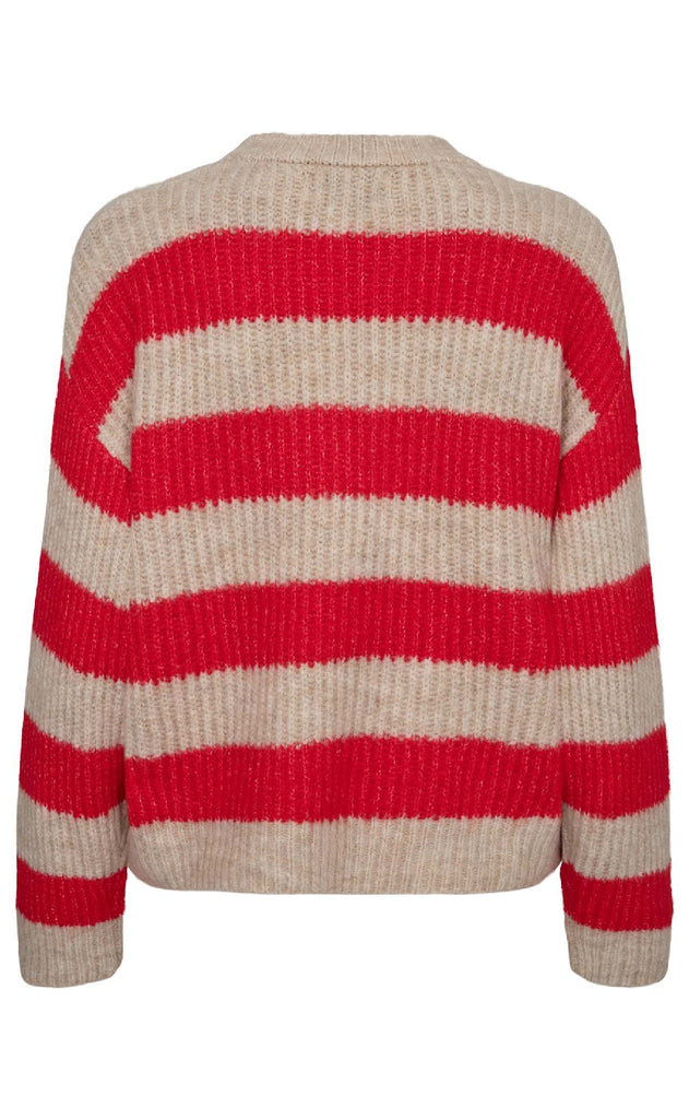 Liberte Pullover - Fro - Flamingo Red Creme Stripe