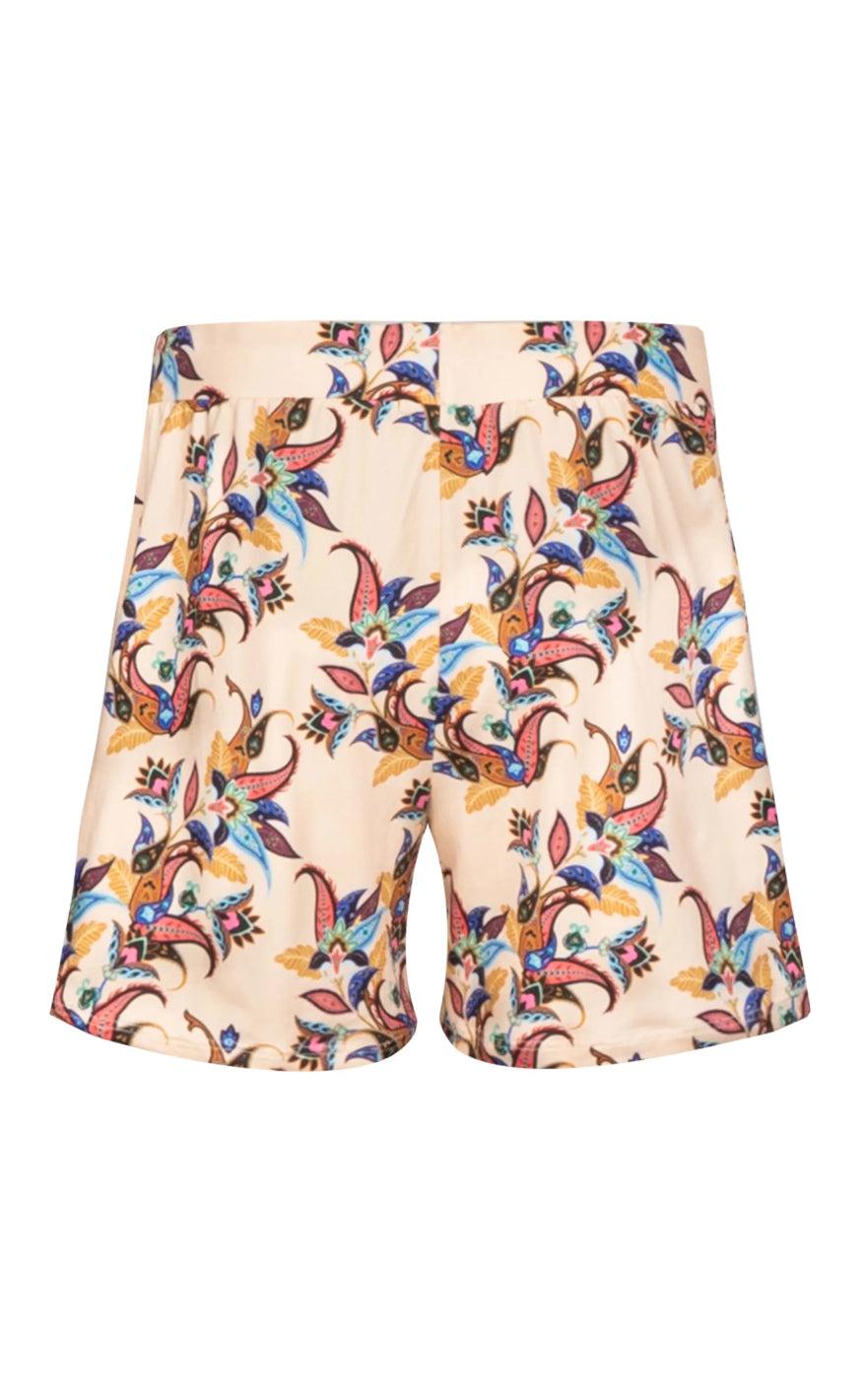 Liberte Shorts - Alma - Vanilla Multicolour Paisley