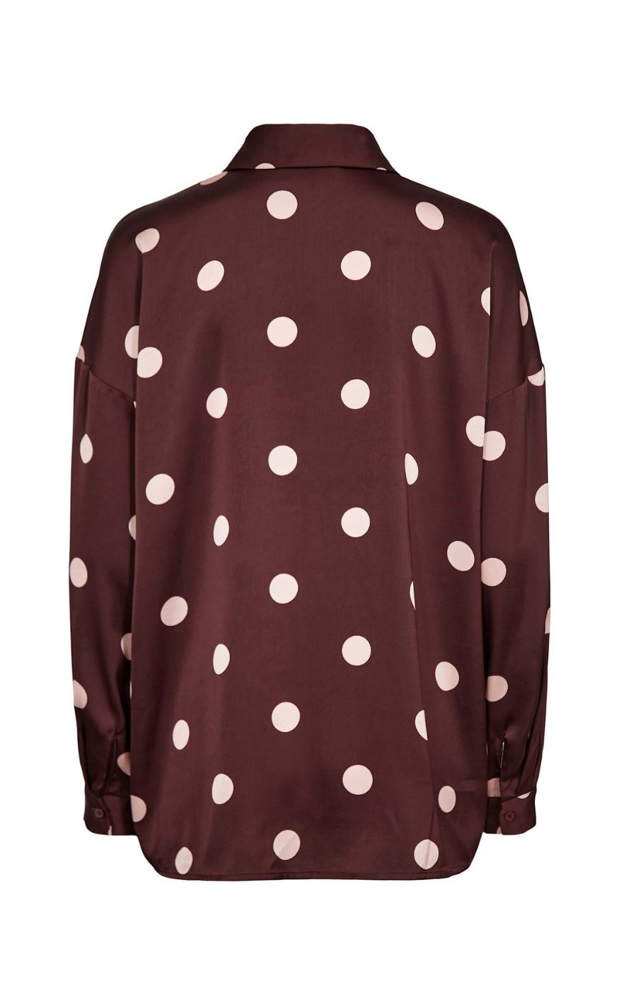 Liberte Skjorte - Dotti - Plum Rose Big Dot