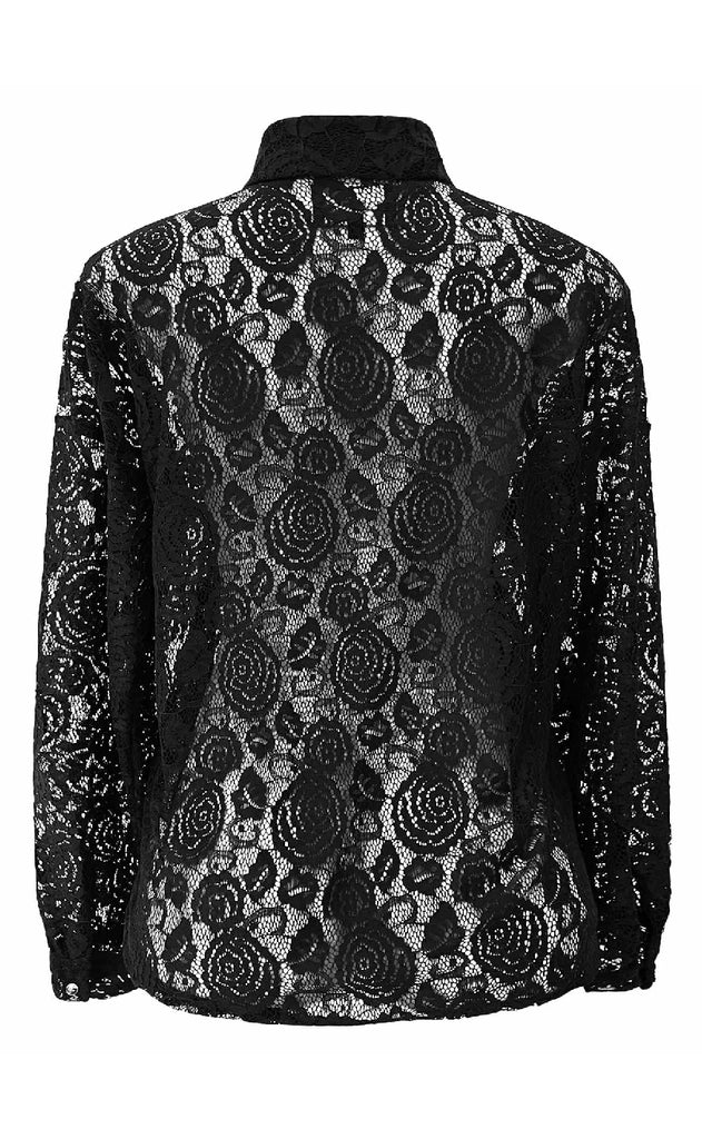 Liberte Skjorte - Lacy - Black Lace