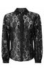 Liberte Skjorte - Lacy - Black Lace