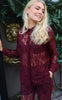 Liberte Skjorte - Lacy - Bordeaux Lace