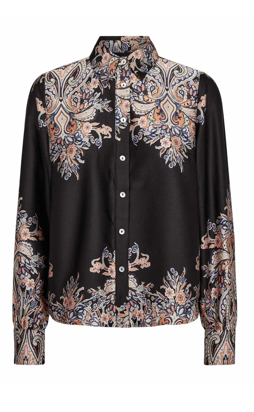 Liberte Skjorte - Wennise - Black Paisley