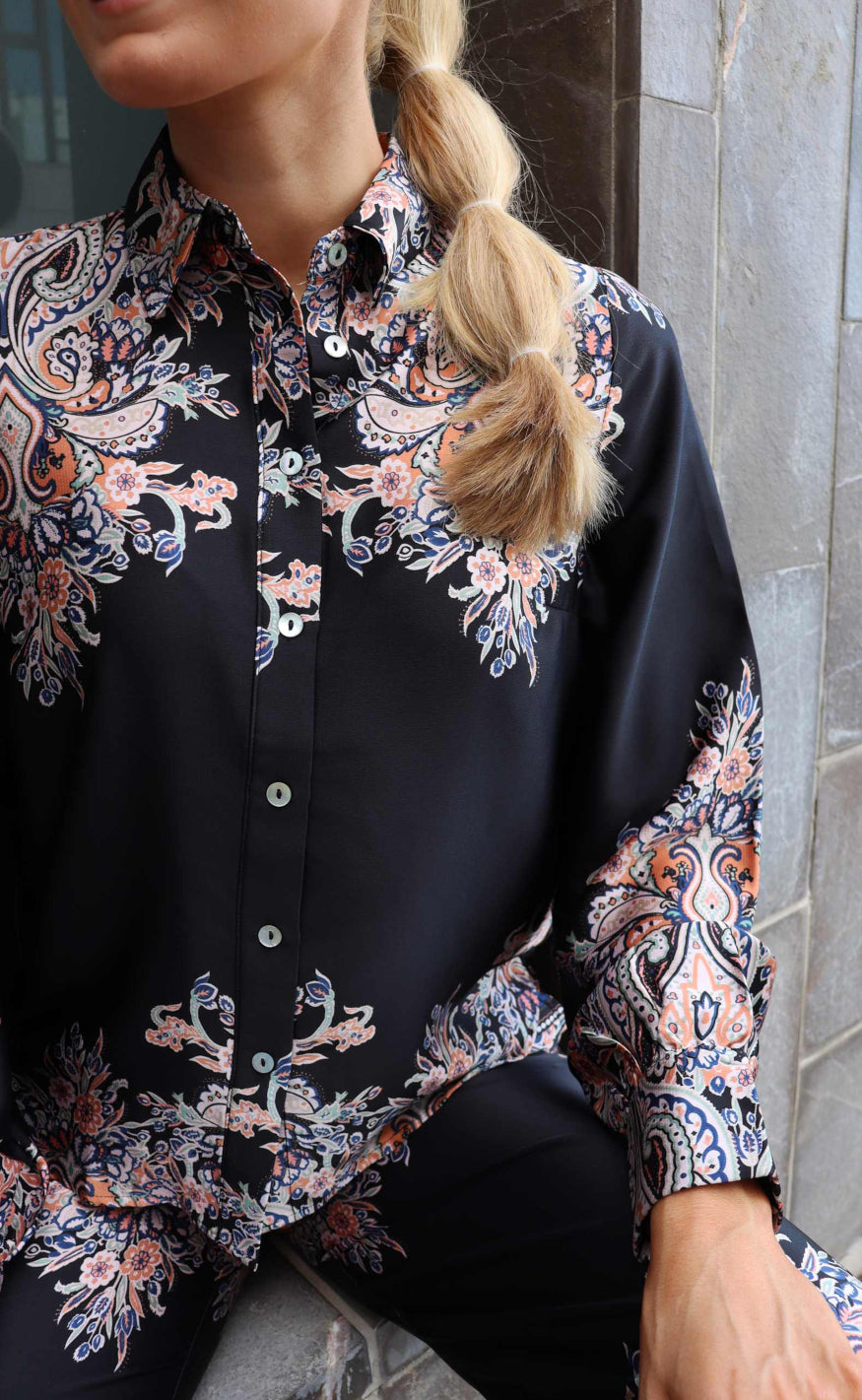 Liberte Skjorte - Wennise - Black Paisley