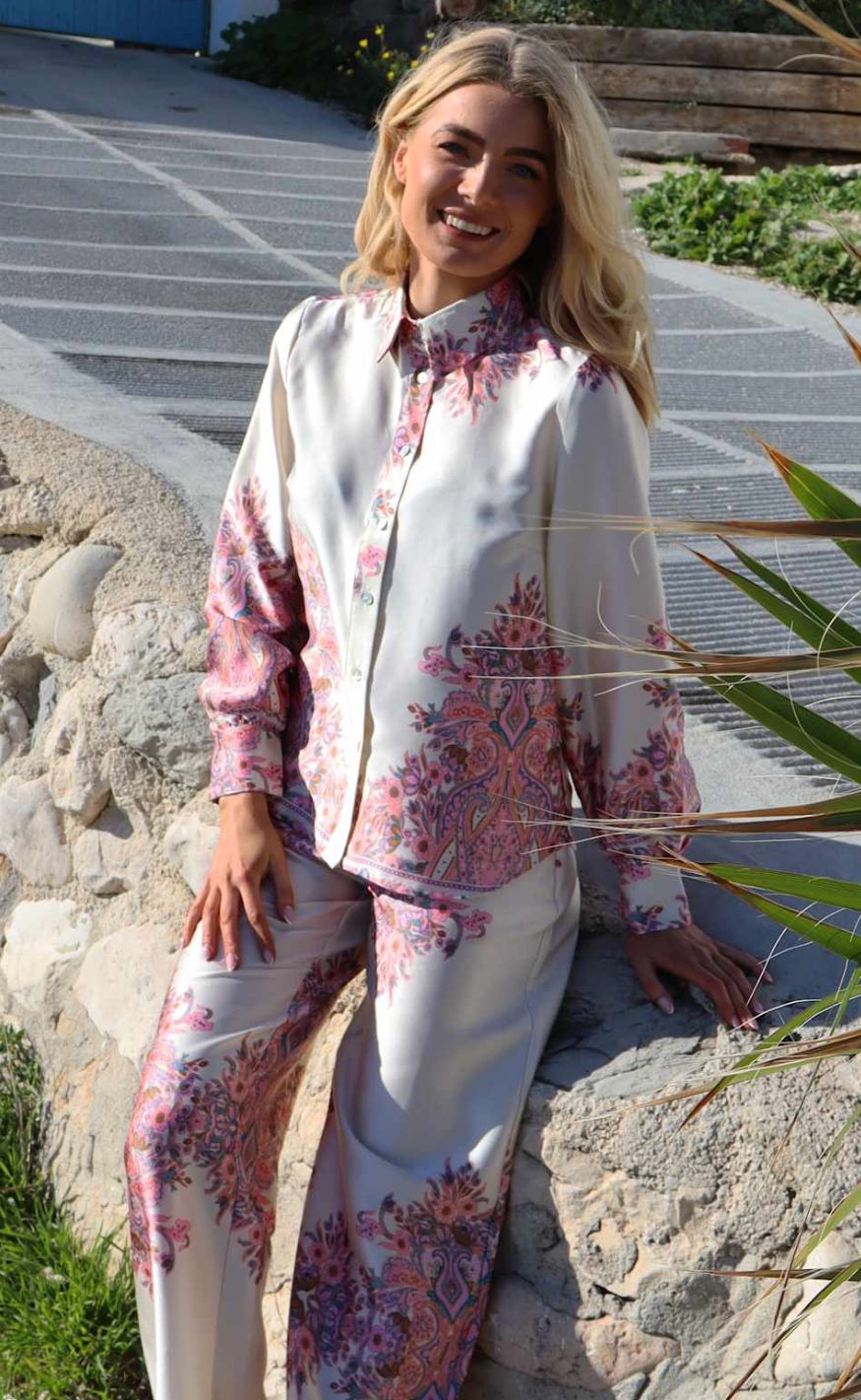 Liberte Skjorte - Wennise - Creme Paisley