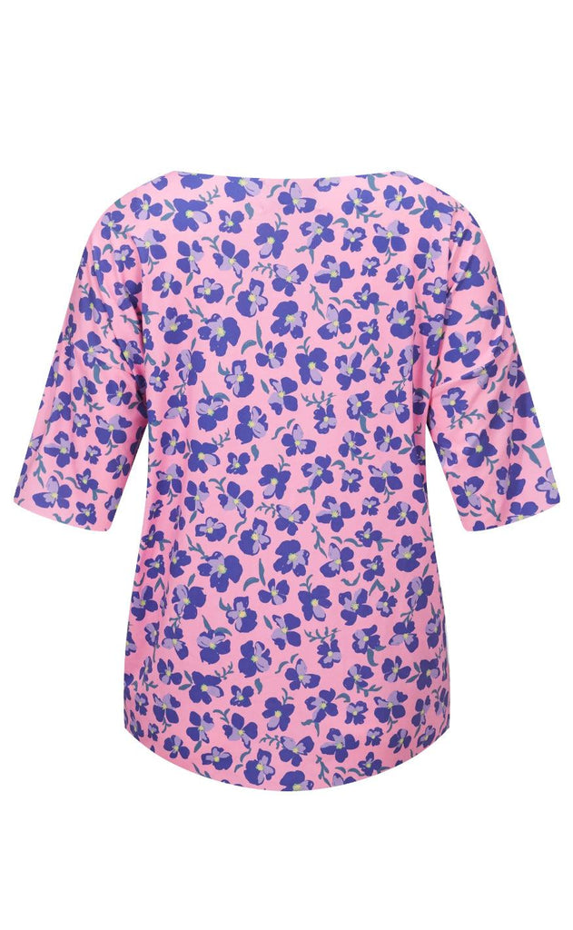 Liberté T-Shirt - Alma - Pink Purple Flower