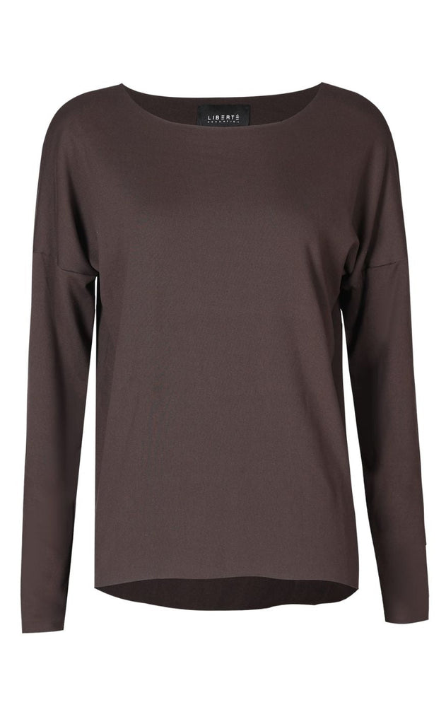 Liberte Top - Alma Fleece - Dark Chocolate