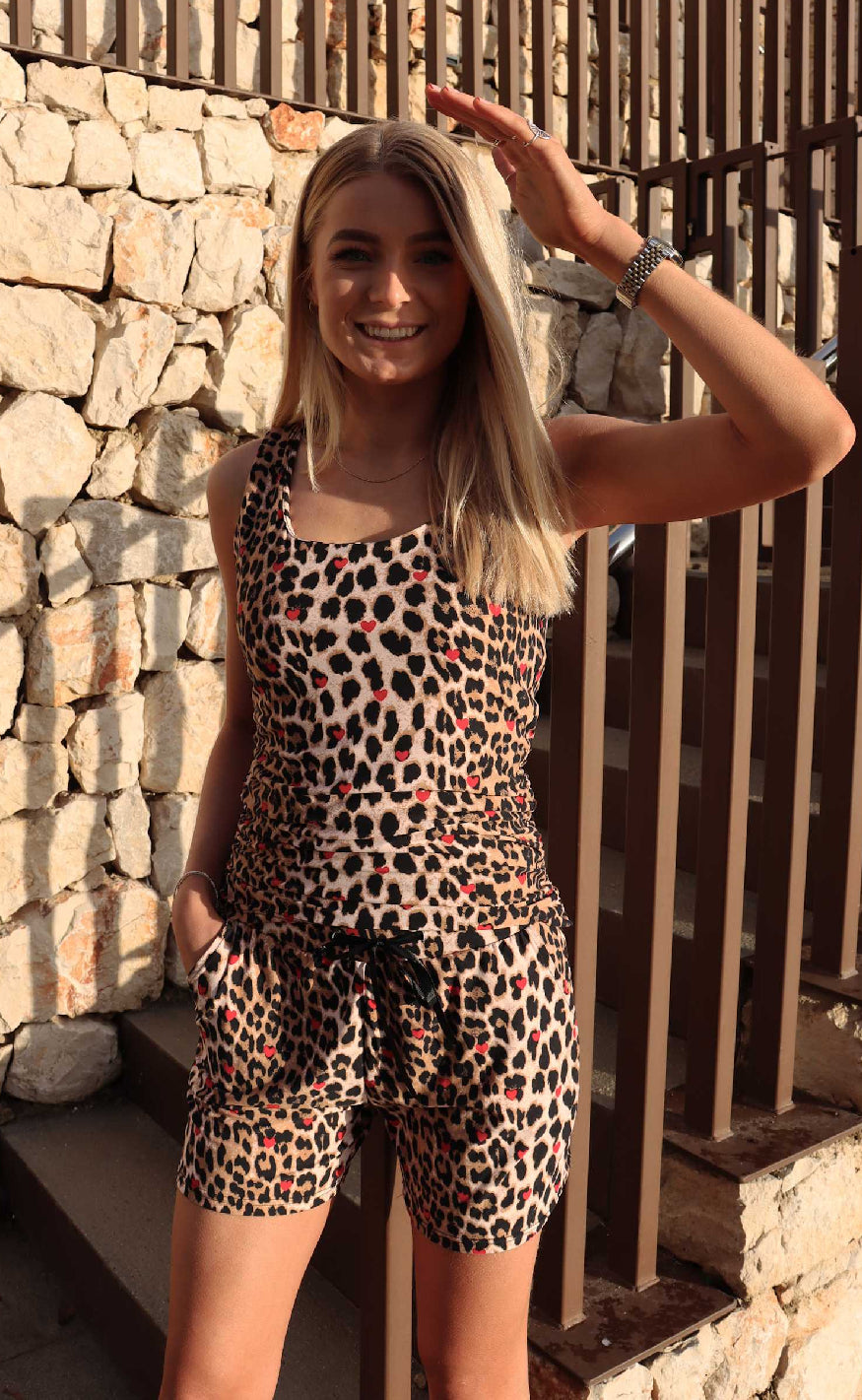 Liberte Top - Alma Turn - Lux Leo/Red Heart