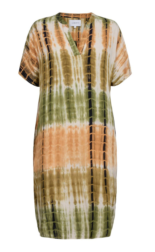 Liberte Tunika - Freja - Army Brown Tie Dye