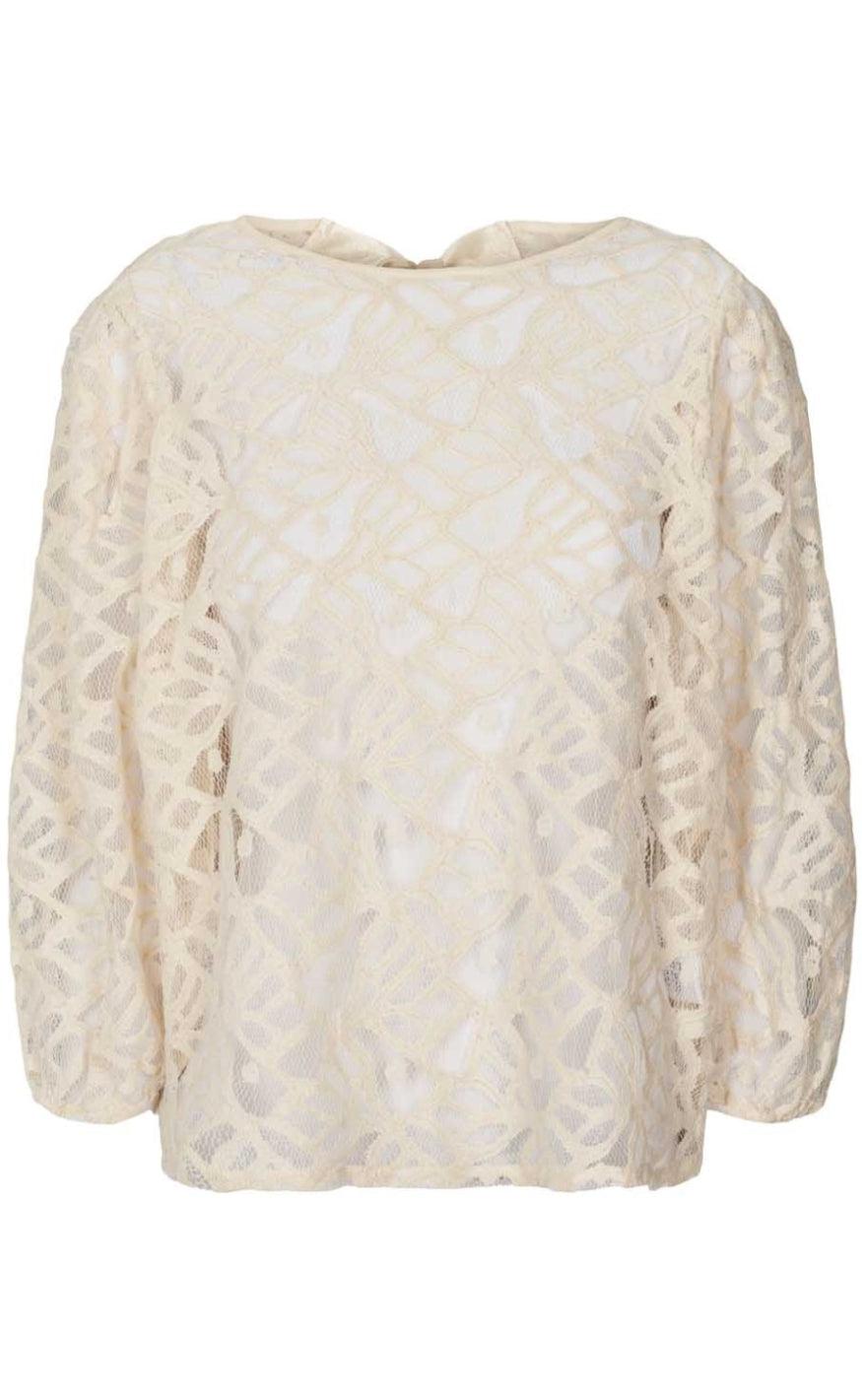 Lollys Laundry Bluse - Bergen - Creme