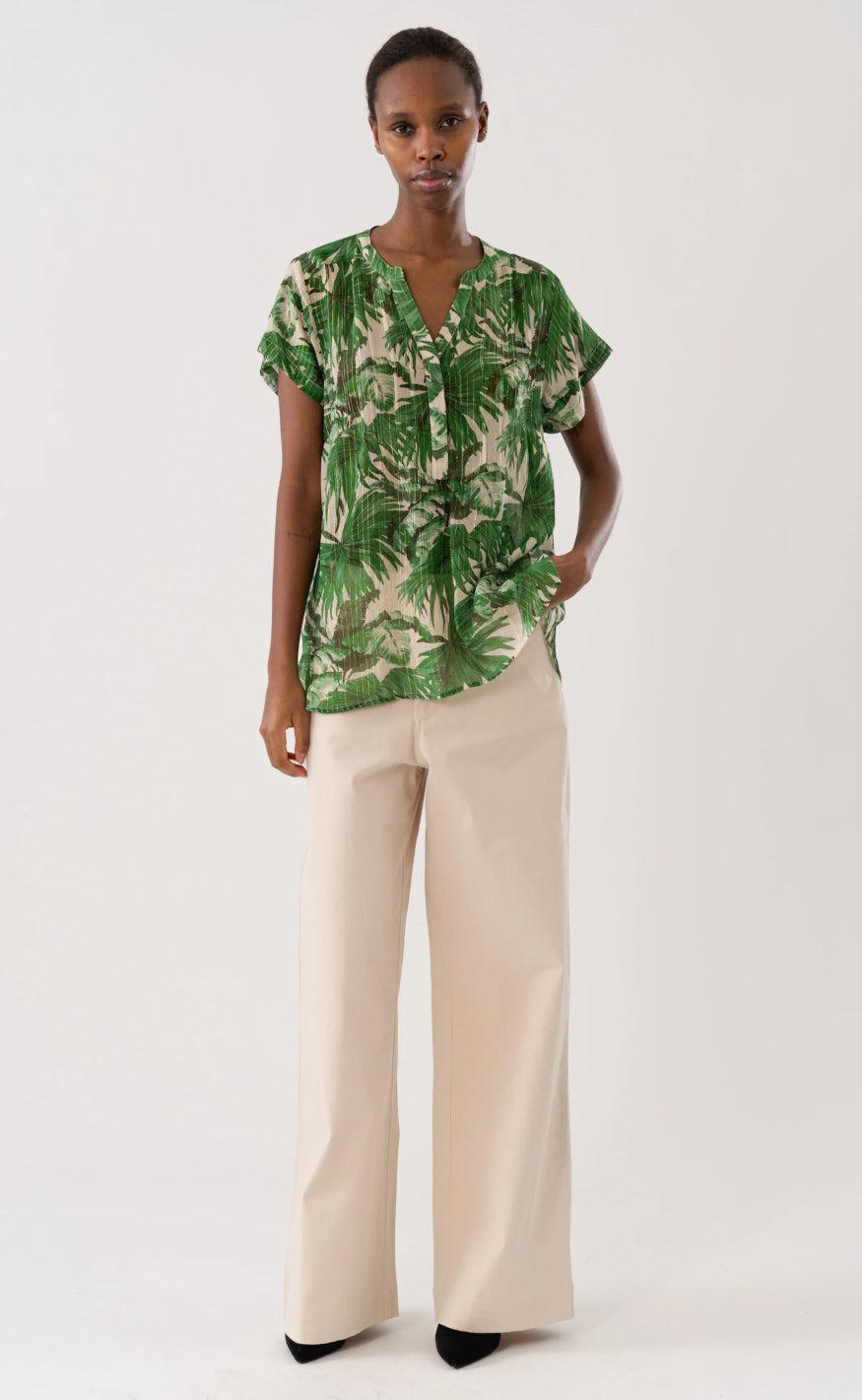 Lollys Laundry Bluse - Heather - Green