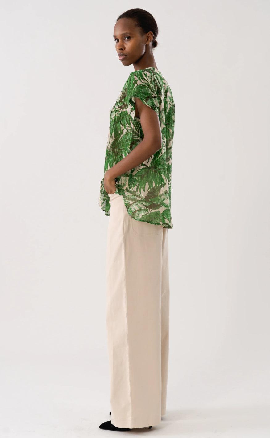 Lollys Laundry Bluse - Heather - Green