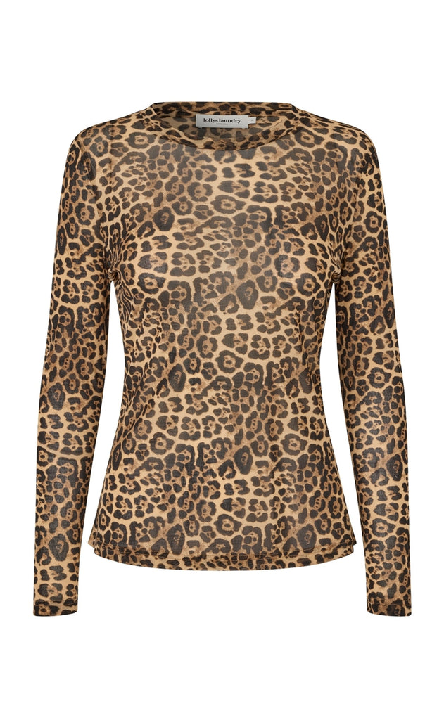 Lollys Laundry Bluse - Irie - Leopard Print